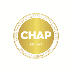 Accredited by CHAP — Community Health Accreditation Partner